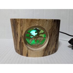 Spinnig Aspen Candle Wooden Electric Candle Horse Craft